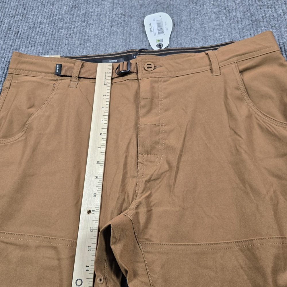 Prana Stretch Zion Slim Pant II Pants Mens 38x32 Sepia Brown Hiking Outdoor - Picture 10 of 16
